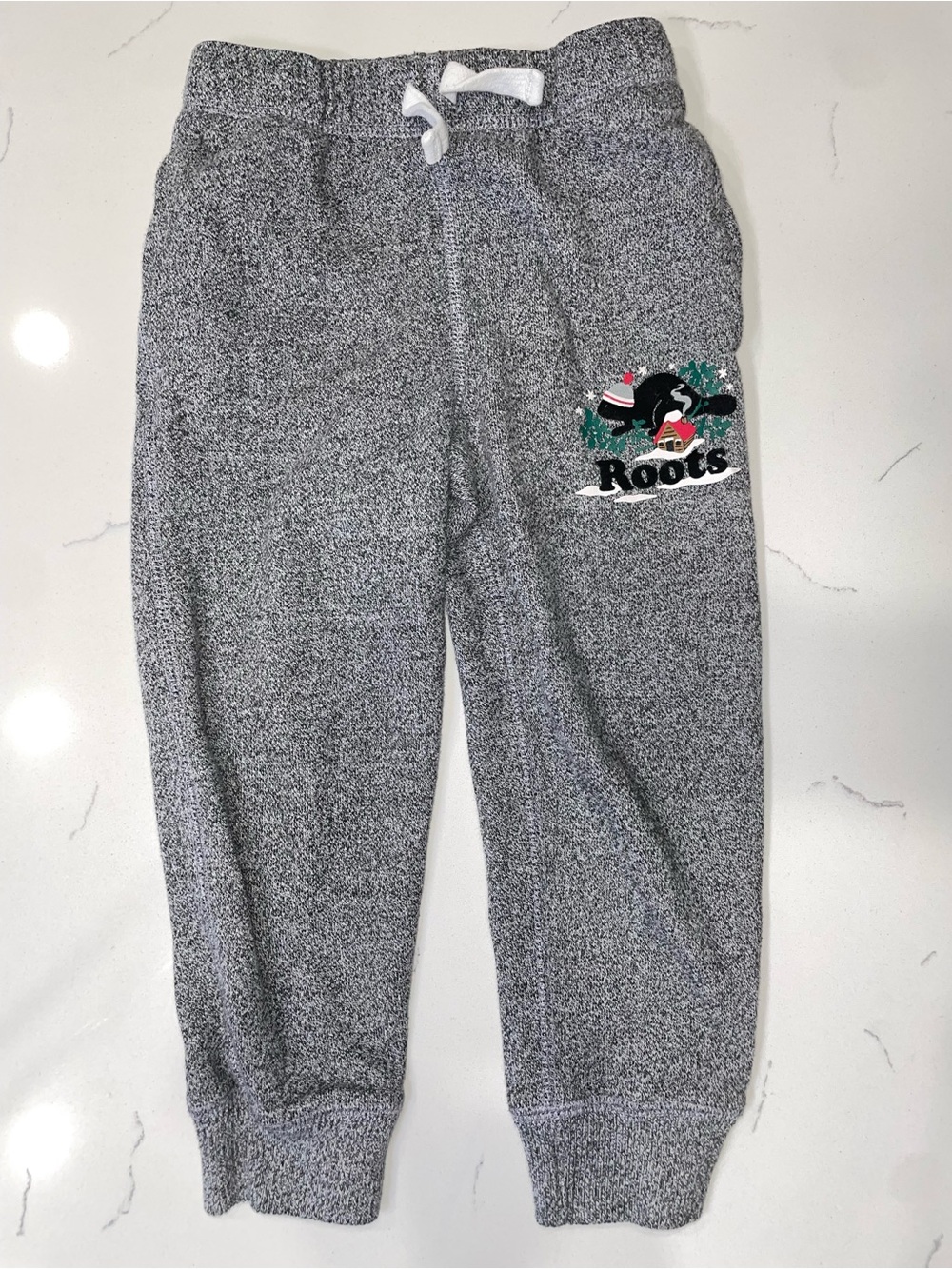 Roots Kids Salt and Pepper Holiday Sweatpants | 4T